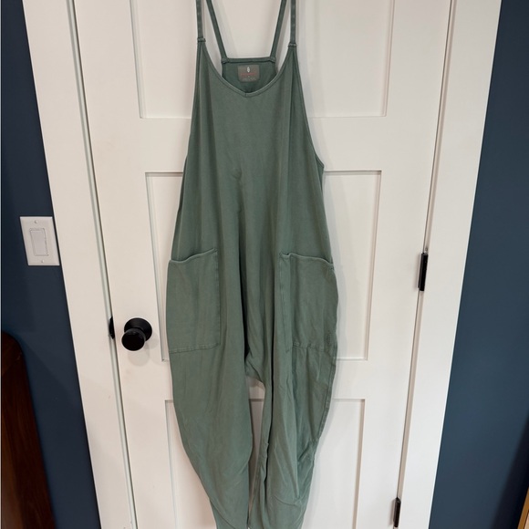 Free People Pants - Free People Green Jumpsuit